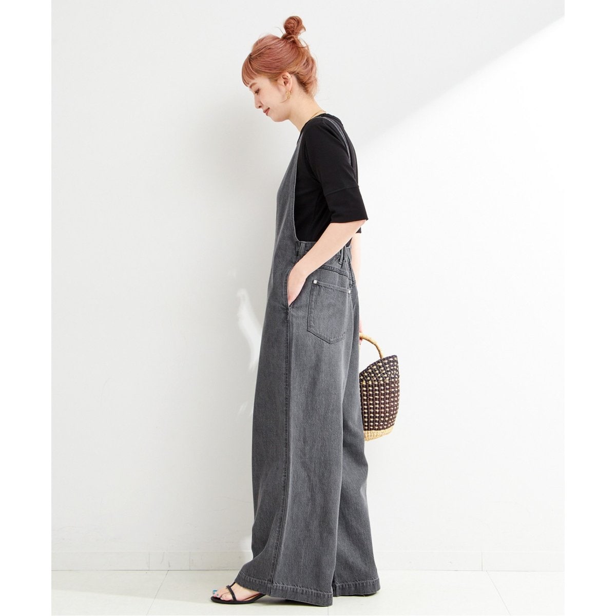 B.C STOCK☆デュ ジュール V NECK JEAN SALOPETTE B.C STOCK｜《追加2》【WEB限定】DU JOUR/デュ ジュール V NECK