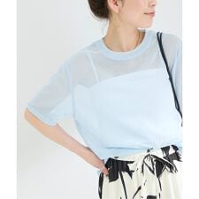 《2点セット》ウォッシャブル / NYチュールオーバーTシャツ