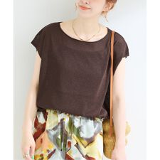 ウォッシャブル / ラメシアーニットプルオーバー