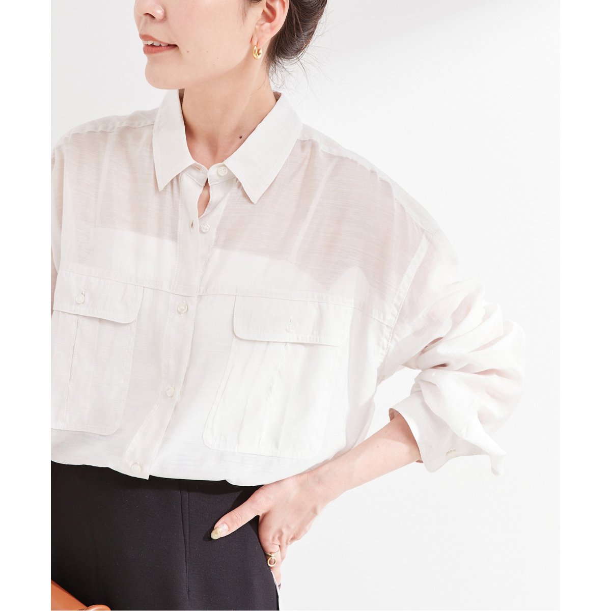 ☆B.C STOCK パナマラミーシャツ　ホワイト B.C STOCK｜手洗い可 / パナマラミーシャツ | Rakuten Fashion