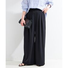 《追加予約》【WEB限定】ウォッシャブル / タックワイドパンツ