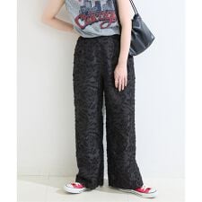 手洗い可 / ジャカードストレートパンツ