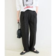 《予約》手洗い可 / ドットフロッキースティックパンツ
