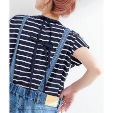 《追加》手洗い可 / 接触冷感 / クールタッチバックリボンプルオーバー