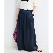 手洗い可 / サテンワイドパンツ