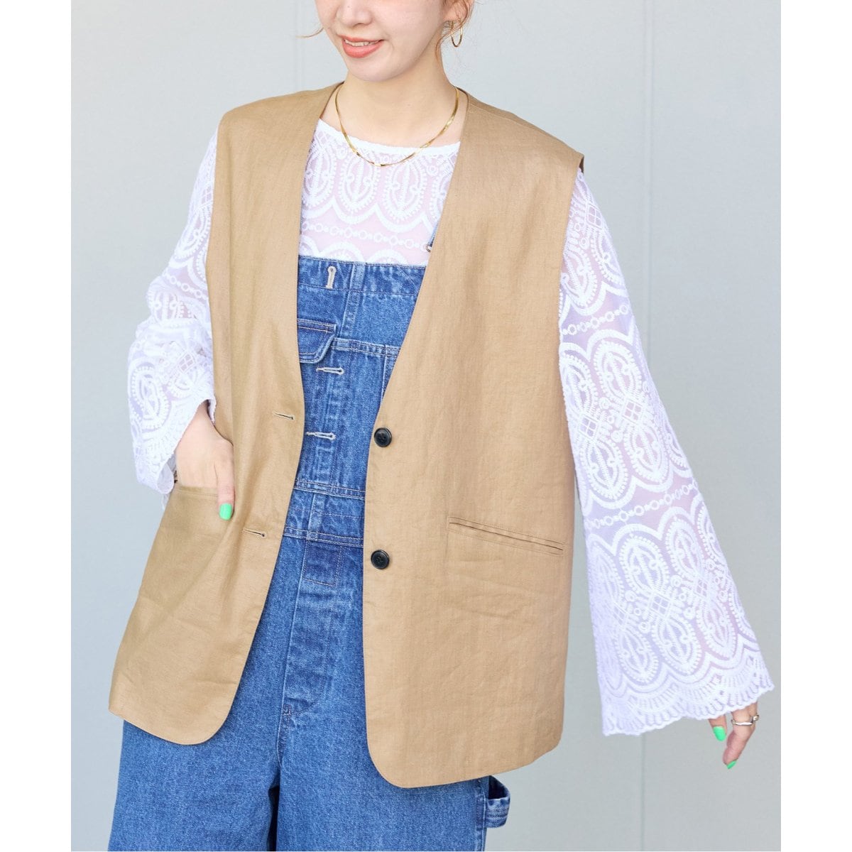 ウォッシャブル総針ジレ JOURNAL STANDARD relume（ジャーナルスタンダード レリューム