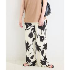 《予約》【WEB限定】ウォッシャブル / フラワーモチーフプリントパンツ