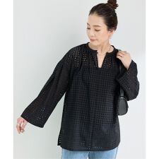 《予約》手洗い可 / カットワークブラウス