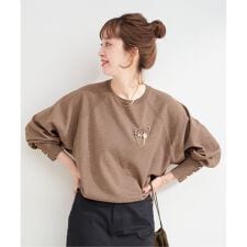 《予約》手洗い可 / チェーンブローチ付きニットプルオーバー