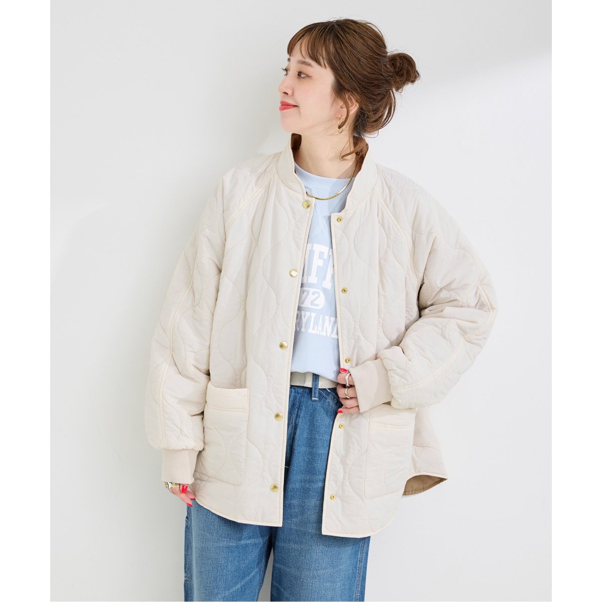 ウォッシャブル / キルティングリバーシブルブルゾン | ベーセー