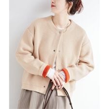 ベーセーストック(B.C STOCK)の2層スムース編みニットブルゾン