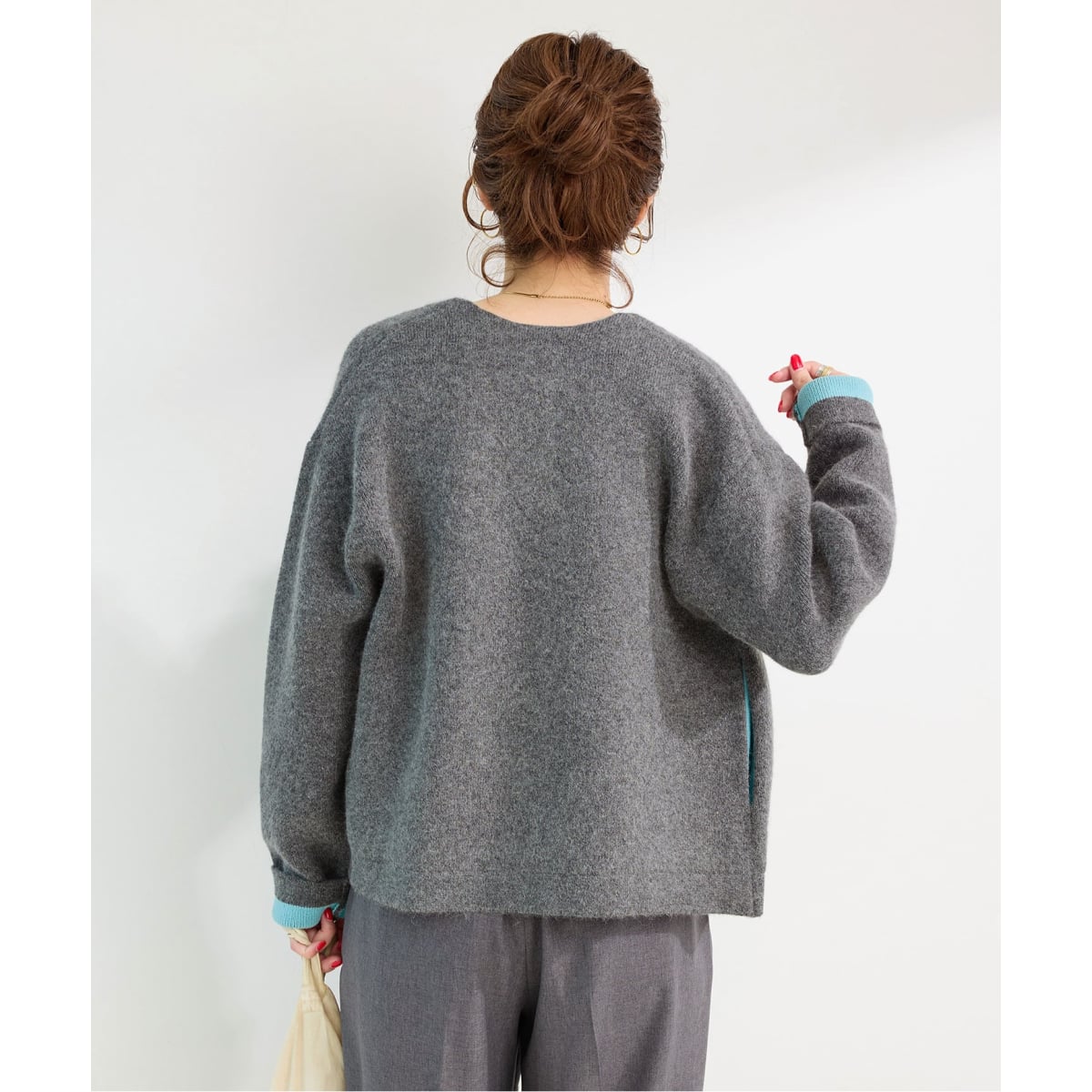 2層スムース編みニットブルゾン | ベーセーストック(B.C STOCK