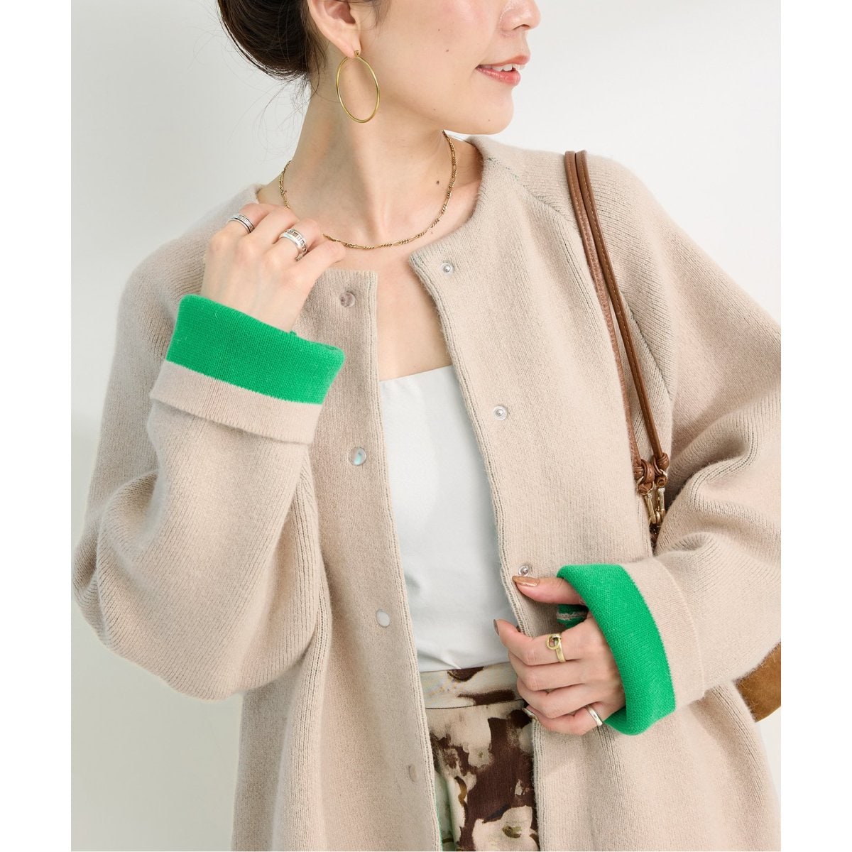 B.C STOCK ベーセーストック　クルーネック　コクーン　ウールコート B.C STOCK ベーセーストック クルーネック コクーン ウール