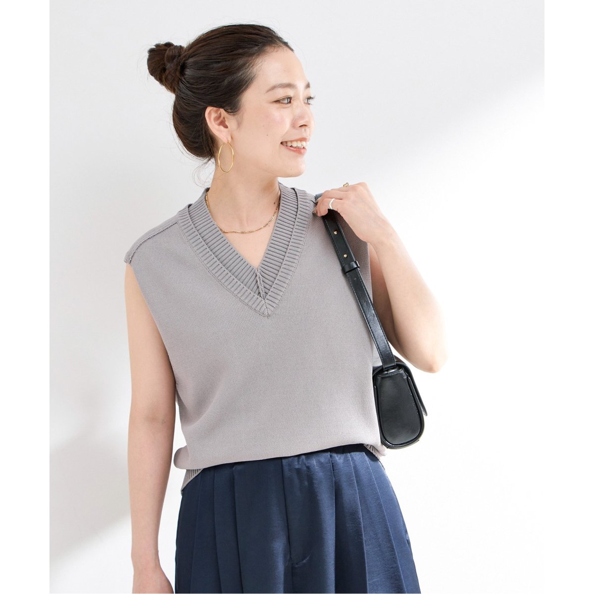 手洗い可 / Vネックニットベスト | ベーセーストック(B.C STOCK