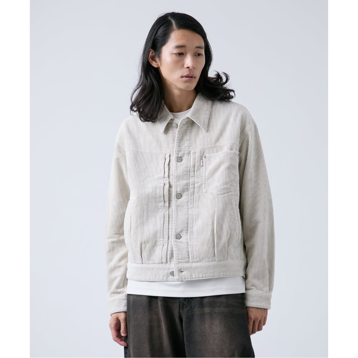 フェード加工 コーディロイ トラッカーブルゾン