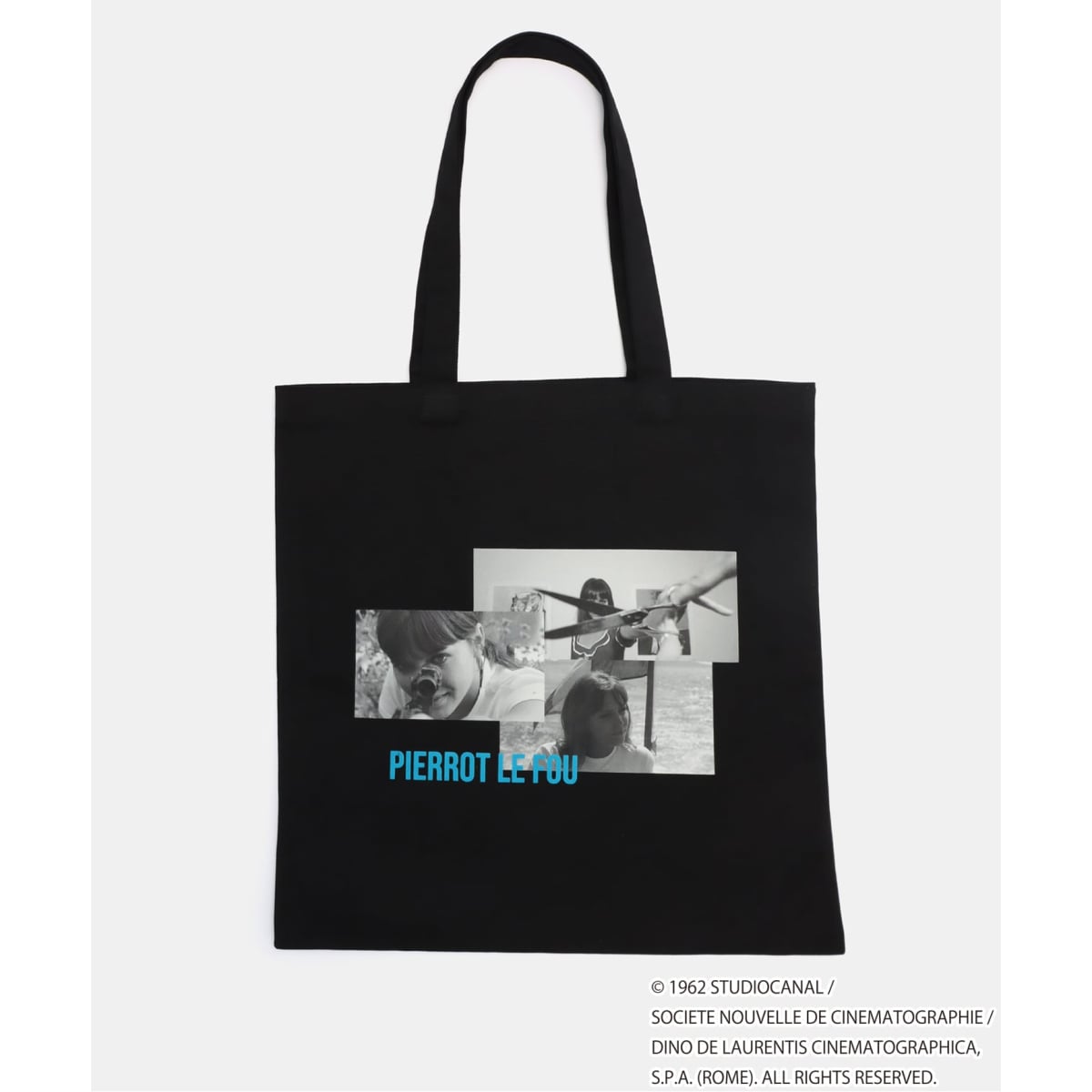 [�}���C]TRICOMER/�g���R���� �ʒ� GODARD PIERROT LE FOU TOTE/�x�[�Z�[�X�g�b�N�iB.C STOCK�j �u���b�N