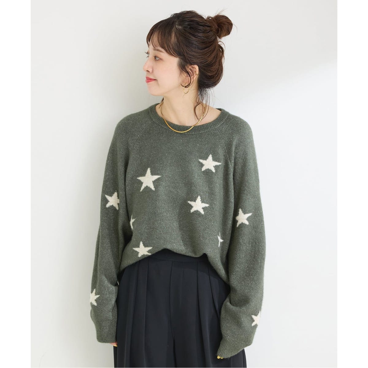 ベーセーストック　スタージャガードラグランプルオーバー