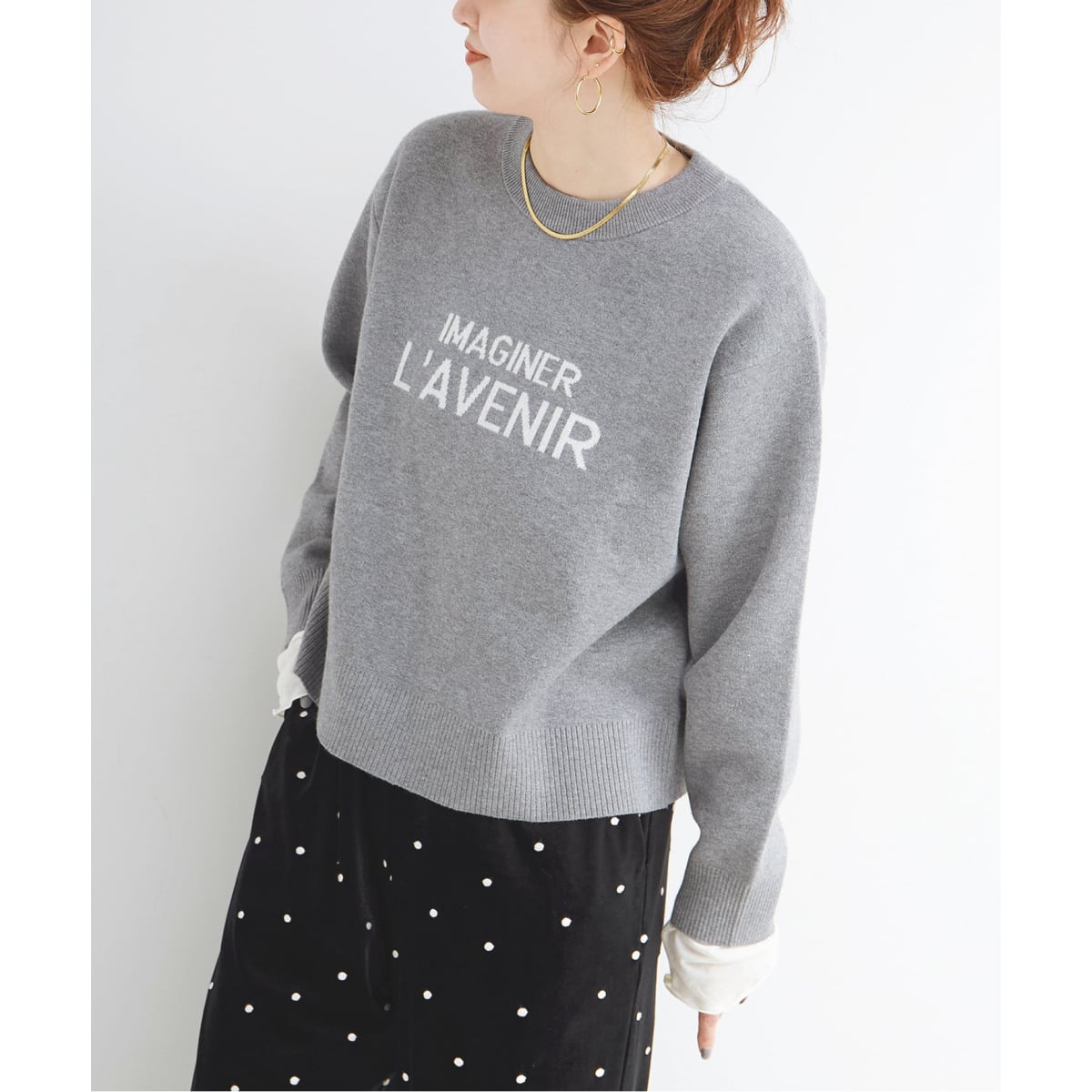 ラメフレンチロゴプルオーバー | ベーセーストック(B.C STOCK