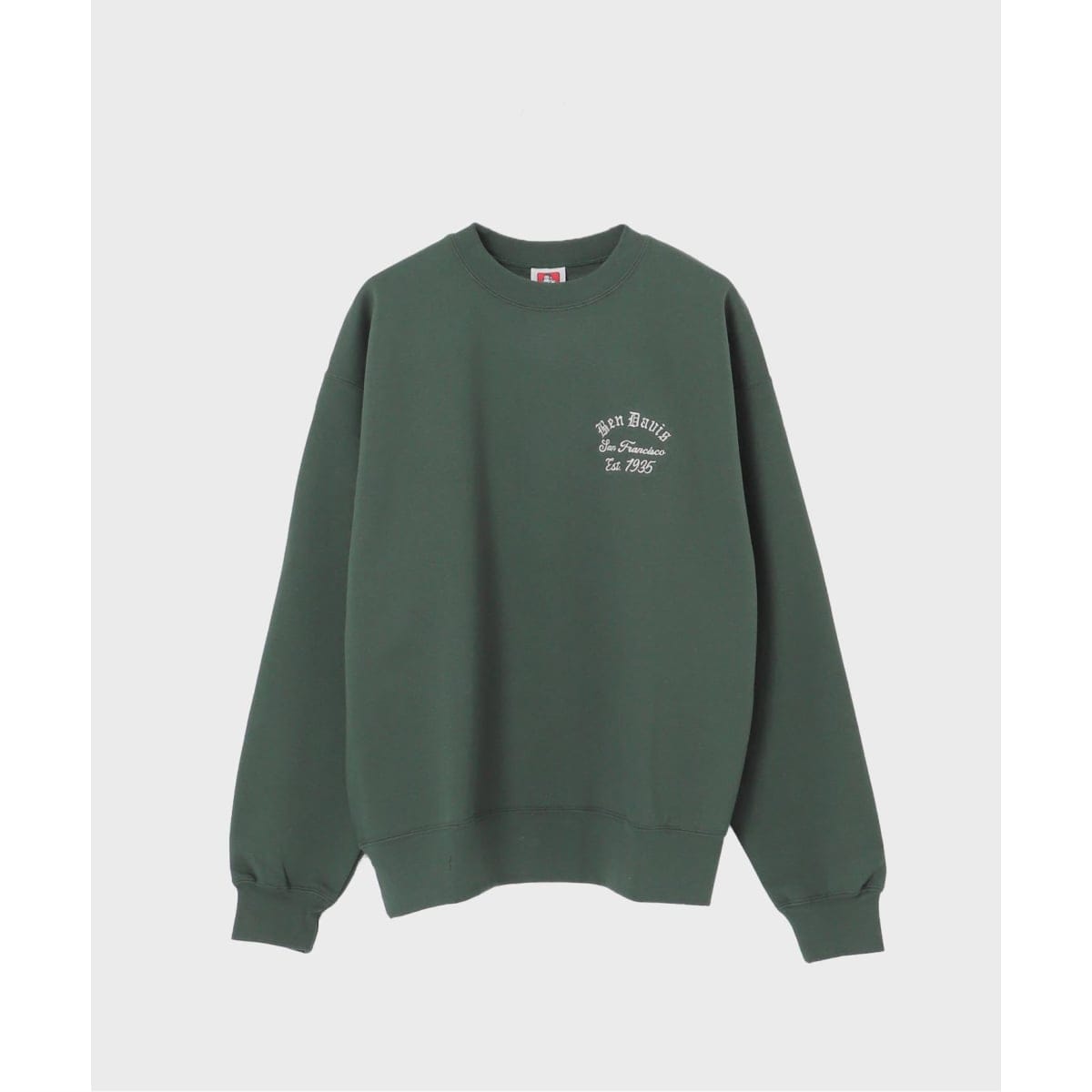 [�}���C]�yBEN DAVIS / �x���f�C�r�X�zLOWRIDE EMB CREW/�x�[�Z�[�X�g�b�N�iB.C STOCK�j �O���[��