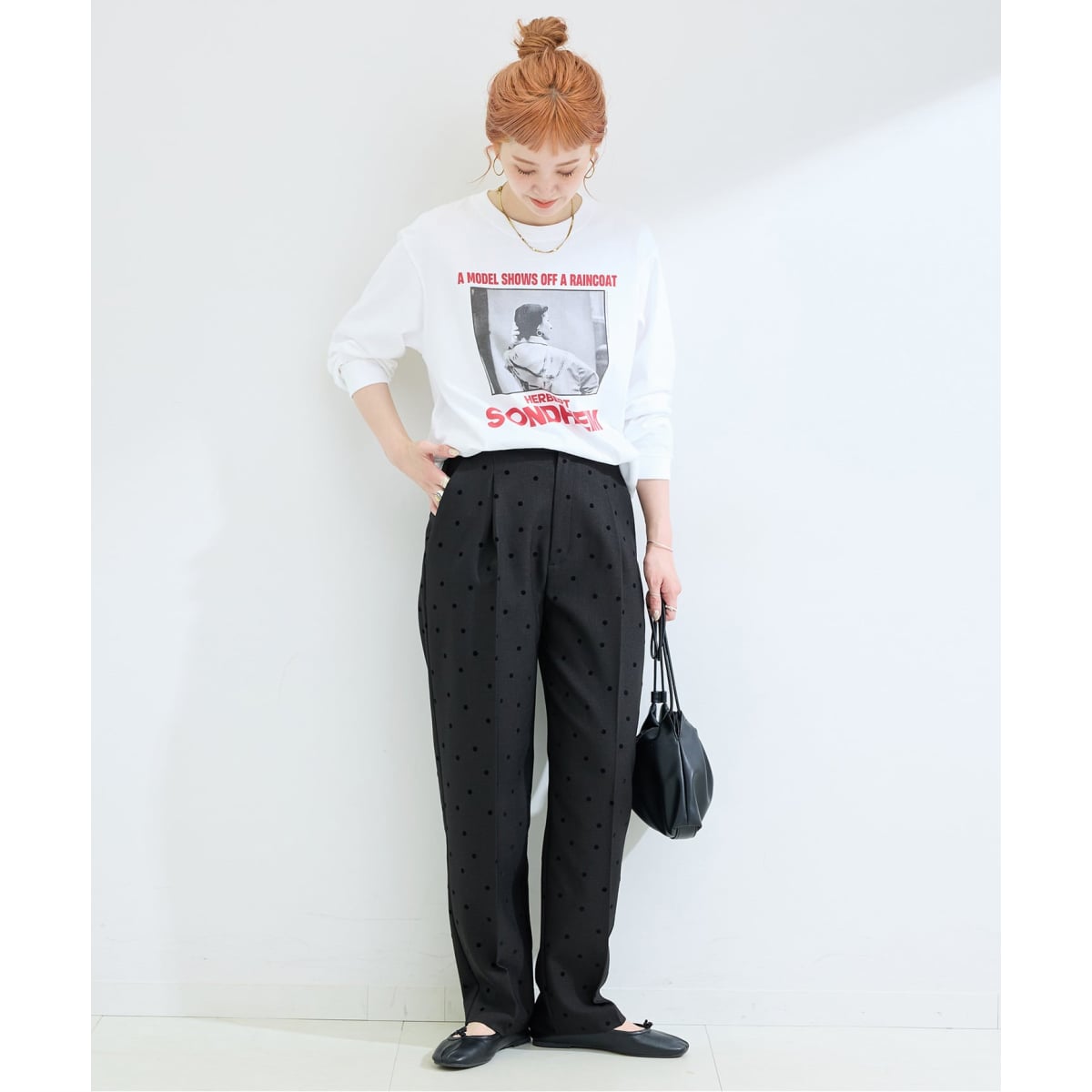 追加》手洗い可 / ドットフロッキースティックパンツ | ベーセー