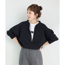 《追加予約》ウォッシャブル / 裏毛ハーフジッププルオーバー