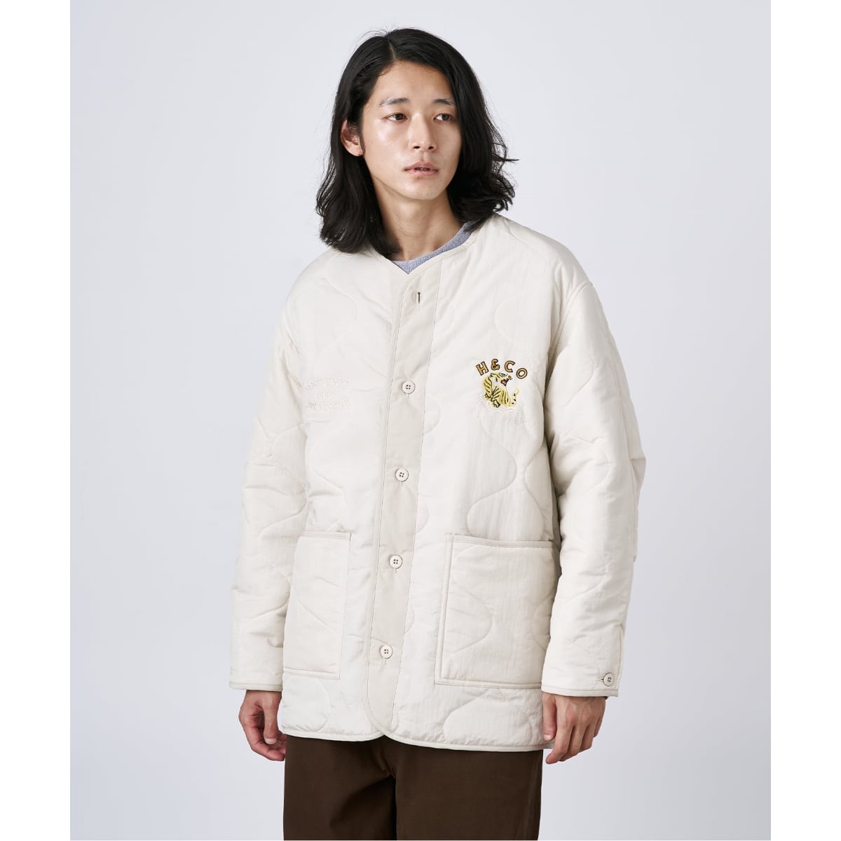 HYO-HYO リップストップナイロン キルティングブルゾン | ベーセー