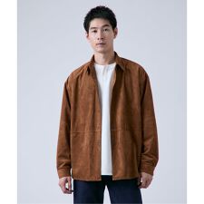 ベーセーストック(B.C STOCK)のフェイク レザー / スエード シャツジャケット