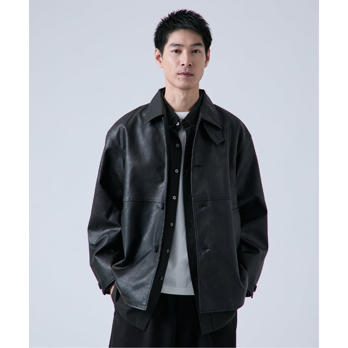 ラムレザーカーコート | ナノユニバース(NANO universe