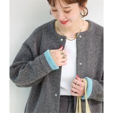 ベーセーストック(B.C STOCK)の《追加予約》2層スムース編みニットブルゾン