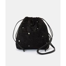 ベーセーストック(B.C STOCK)のスタッズベロア巾着バッグ