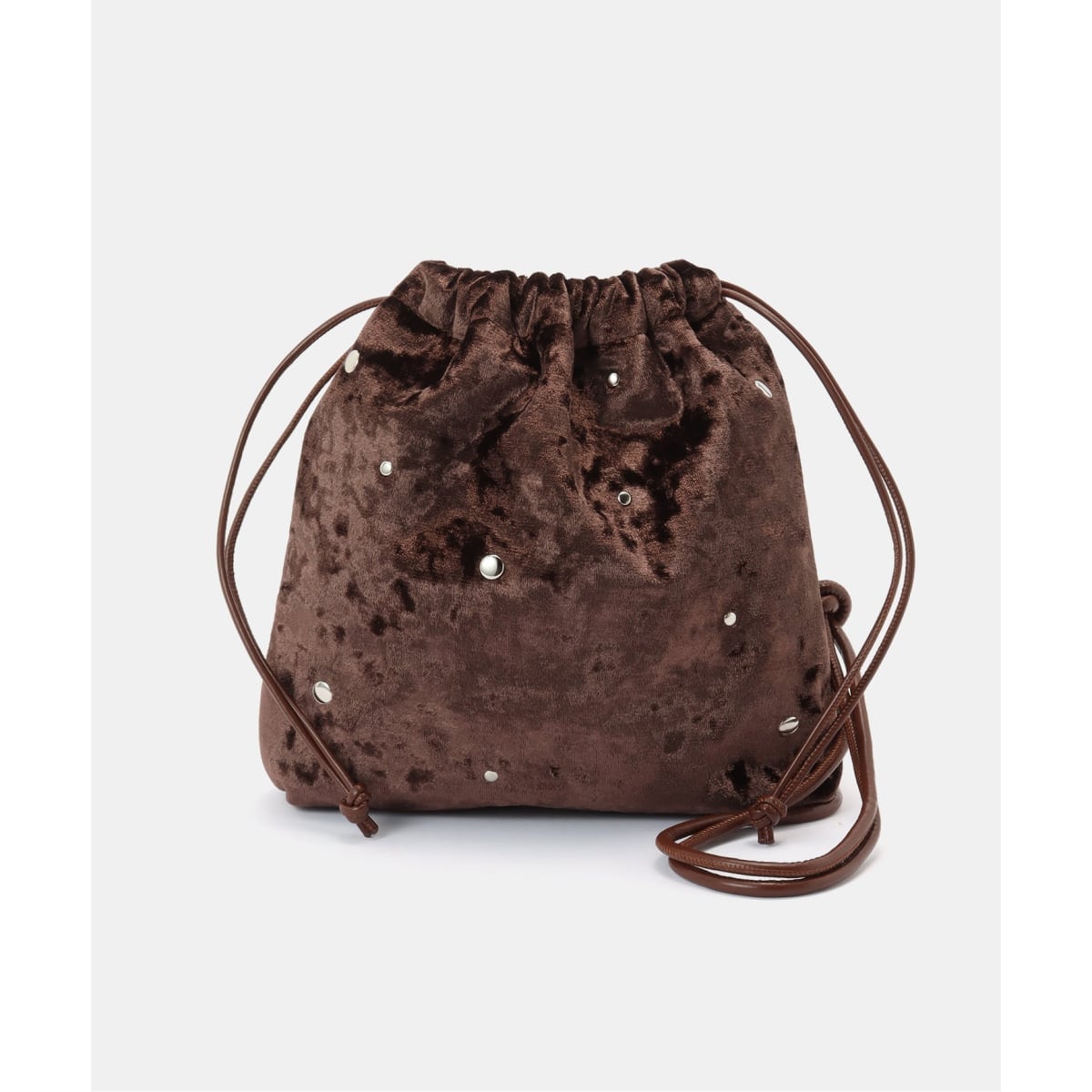 スタッズベロア巾着バッグ | ベーセーストック(B.C STOCK) | マルイ