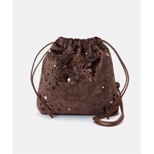 ベーセーストック(B.C STOCK)のスタッズベロア巾着バッグ