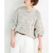 ベーセーストック(B.C STOCK)の《追加7予約》手洗い可 / ポコポコヤーンミックス2WAYカーディガン