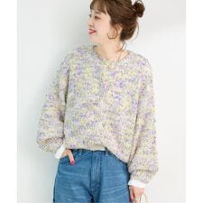 ベーセーストック(B.C STOCK)の《追加7予約》手洗い可 / ポコポコヤーンミックス2WAYカーディガン