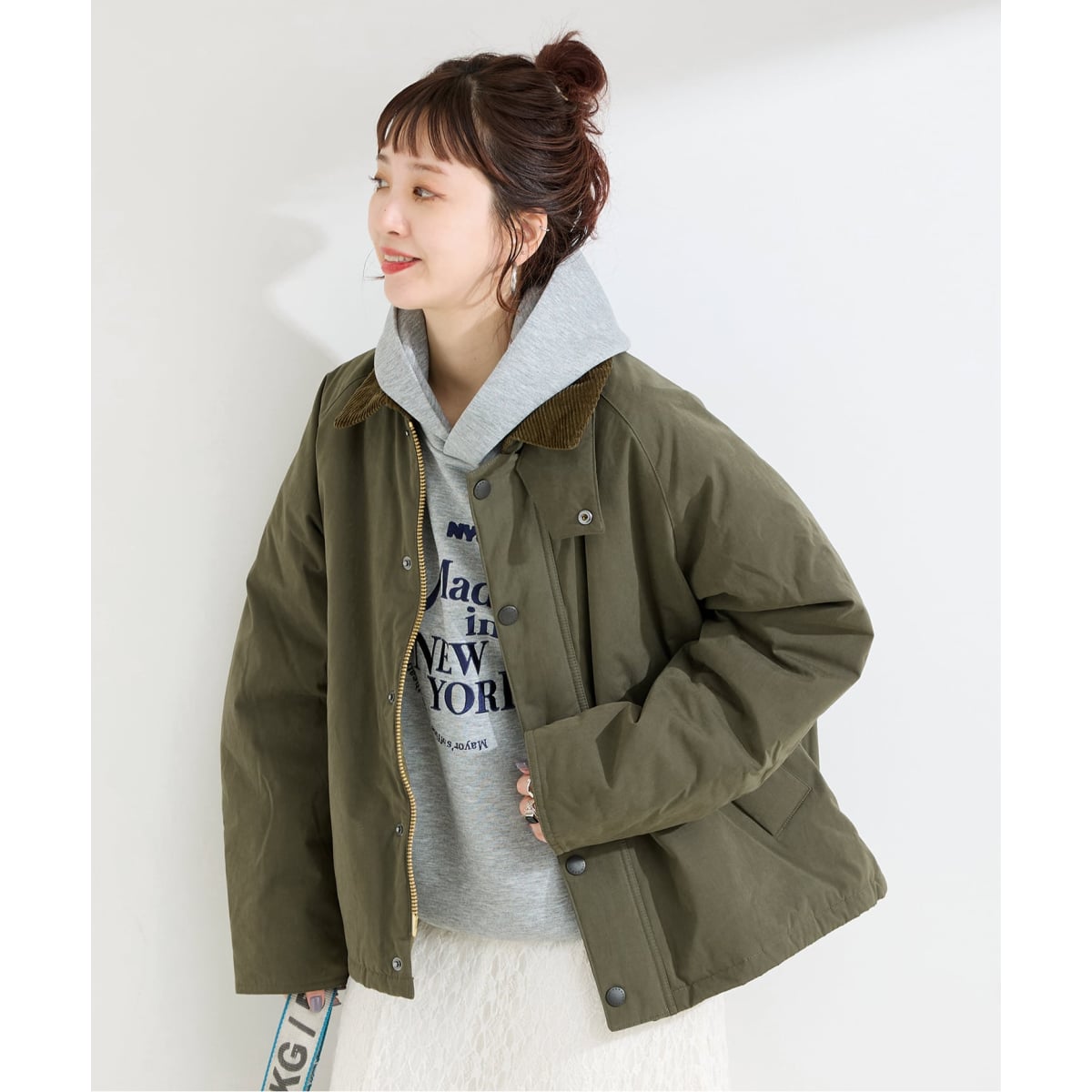 別注【Barbour/バブアー】OS BURGHLEY JS EXCLUSIVE：コート