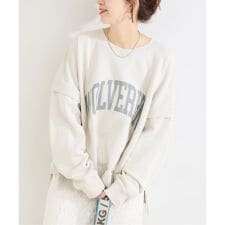 【WEB限定】ウォッシャブル / レイヤード風裏毛プルオーバー