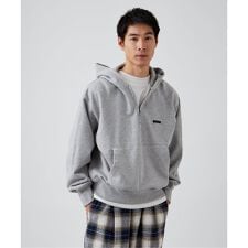 【ANTS & ELEPHANTS】フェード加工 ハーフジップパーカー