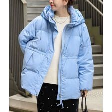 【先行WEB＋一部店舗限定】撥水 / 撥油 / フラッフィーフーディミトンダウン