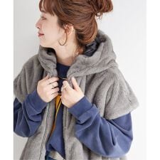 ベーセーストック(B.C STOCK)の《追加》【WEB限定】手洗い可 / フード付きミンク調ファーベスト