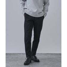 裏起毛 デニム テイクイットイージー ストレッチテーパードパンツ