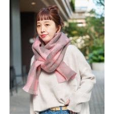 手洗い可 / ブークレチェックマフラー