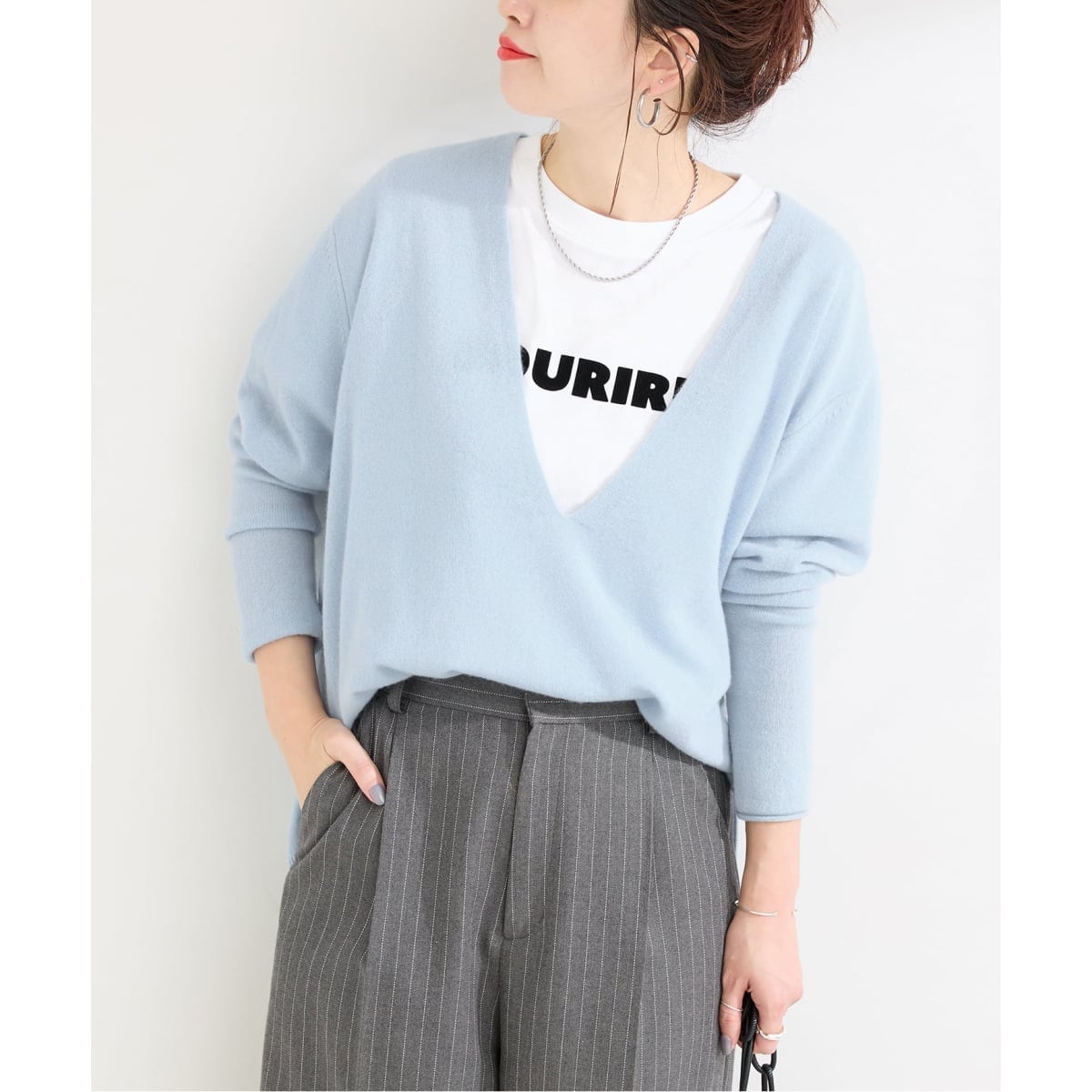 手洗い可 / シアーポロシャツニットプルオーバー | スピック＆スパン