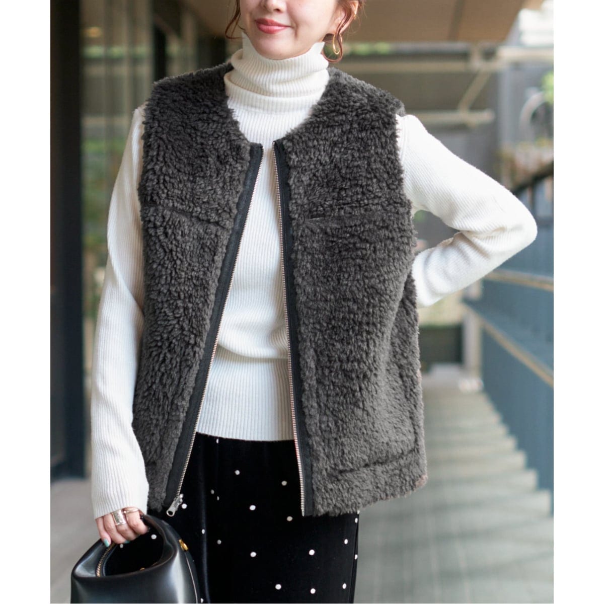 リバーシブルボアボンディングベスト | ベーセーストック(B.C STOCK