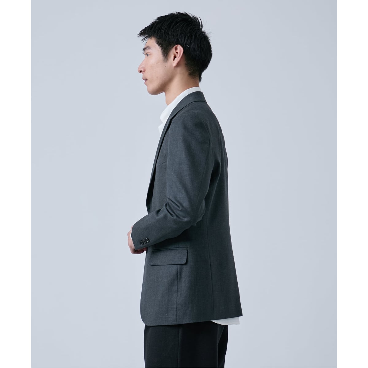 ウールポリエステル ミルドツイル 2ボタンジャケット | ベーセー