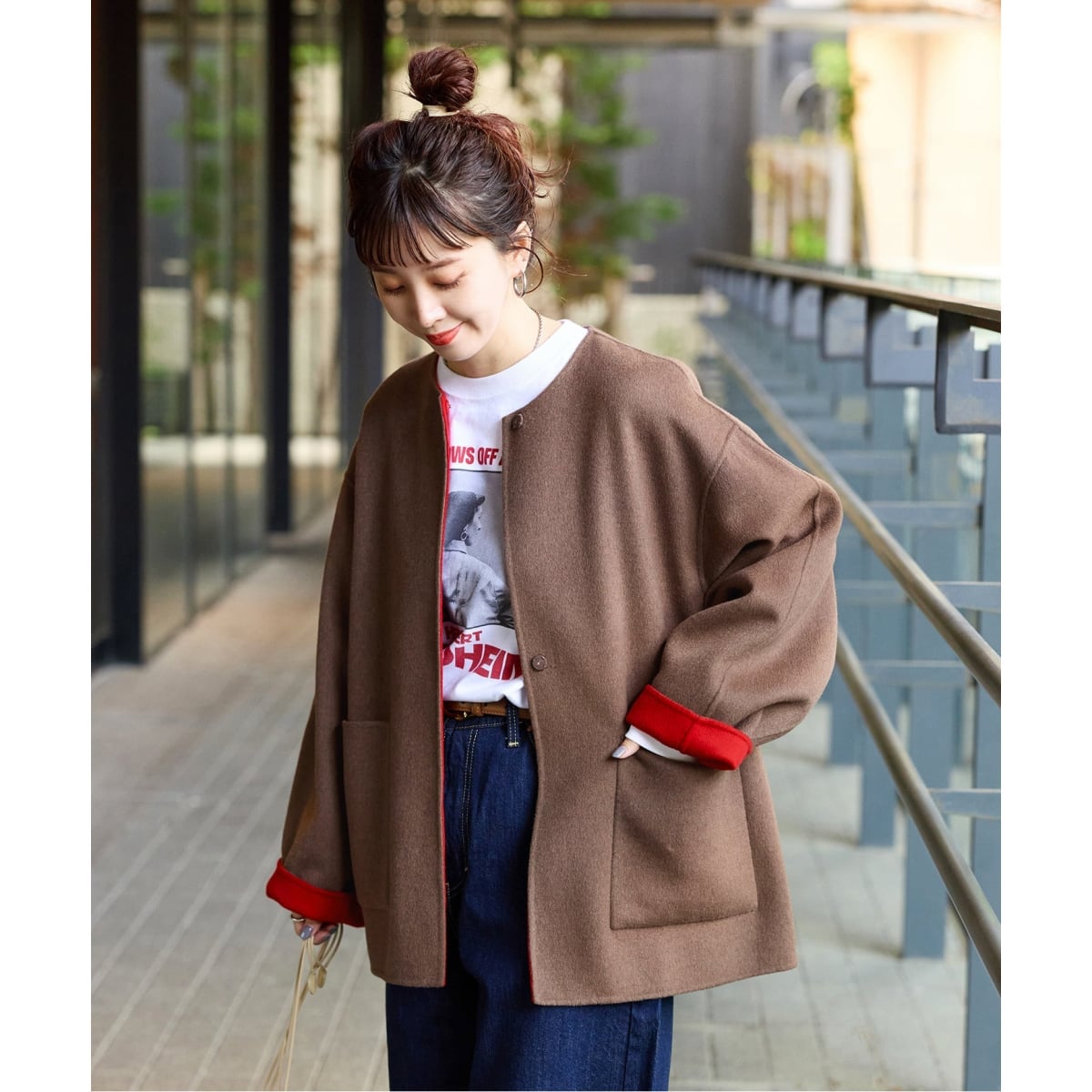 HAMILTONダブルフェイスウールショートコート | スローブ イエナ(SLOBE