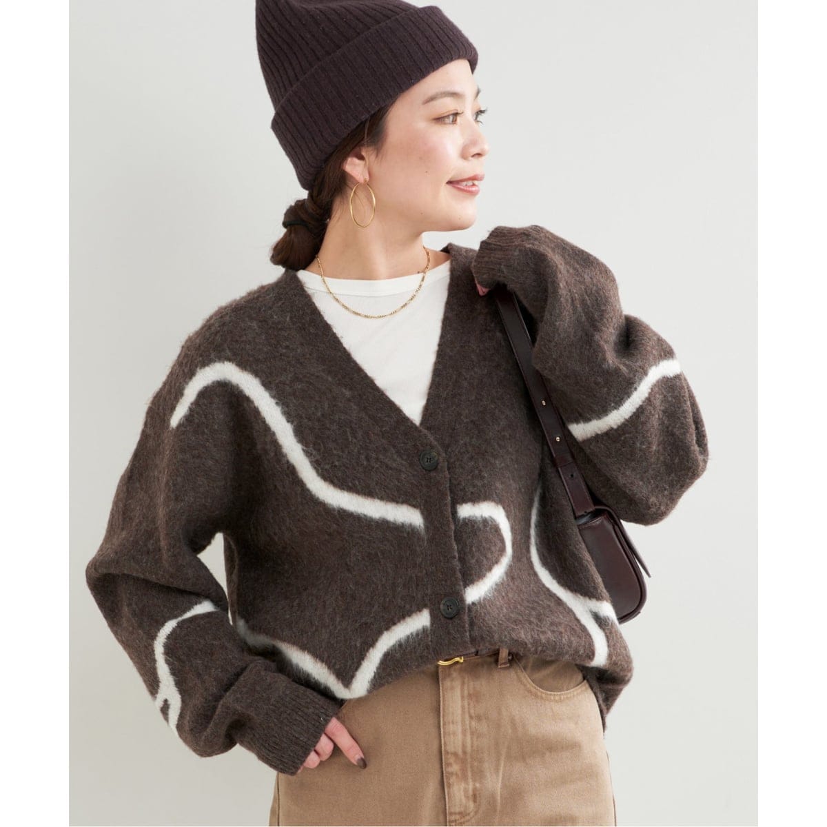 追加2》【WEB限定】2層スムース編みロングカーディガン | ベーセー