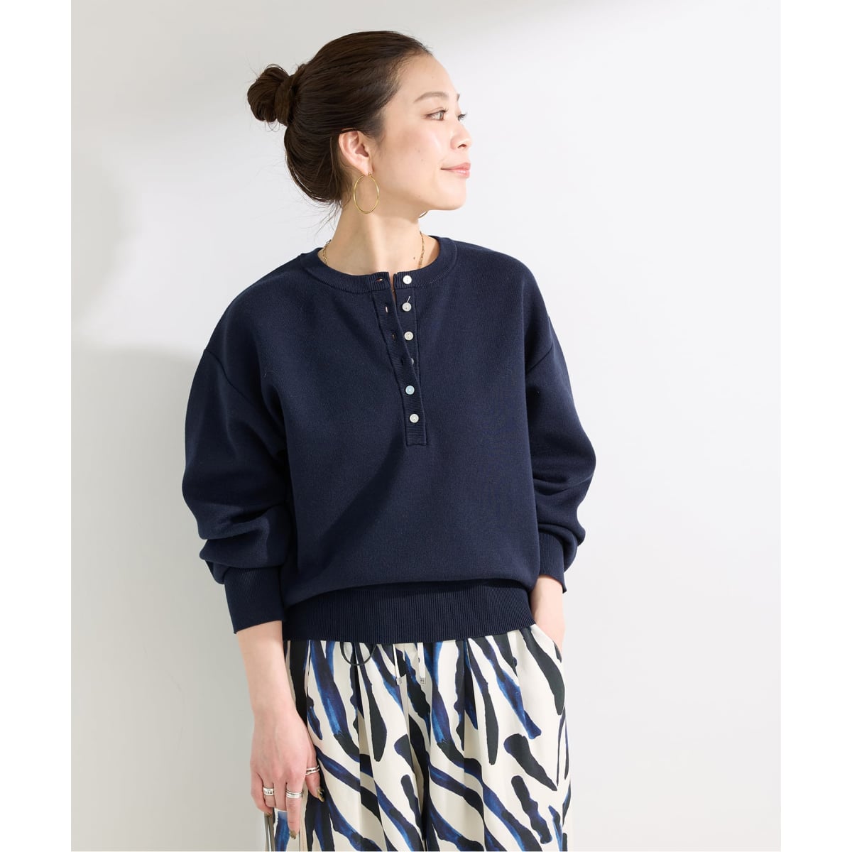 DROIT BELLO（ドロイトベロ）袖ラインリブニット | ビーセカンド(B'2nd