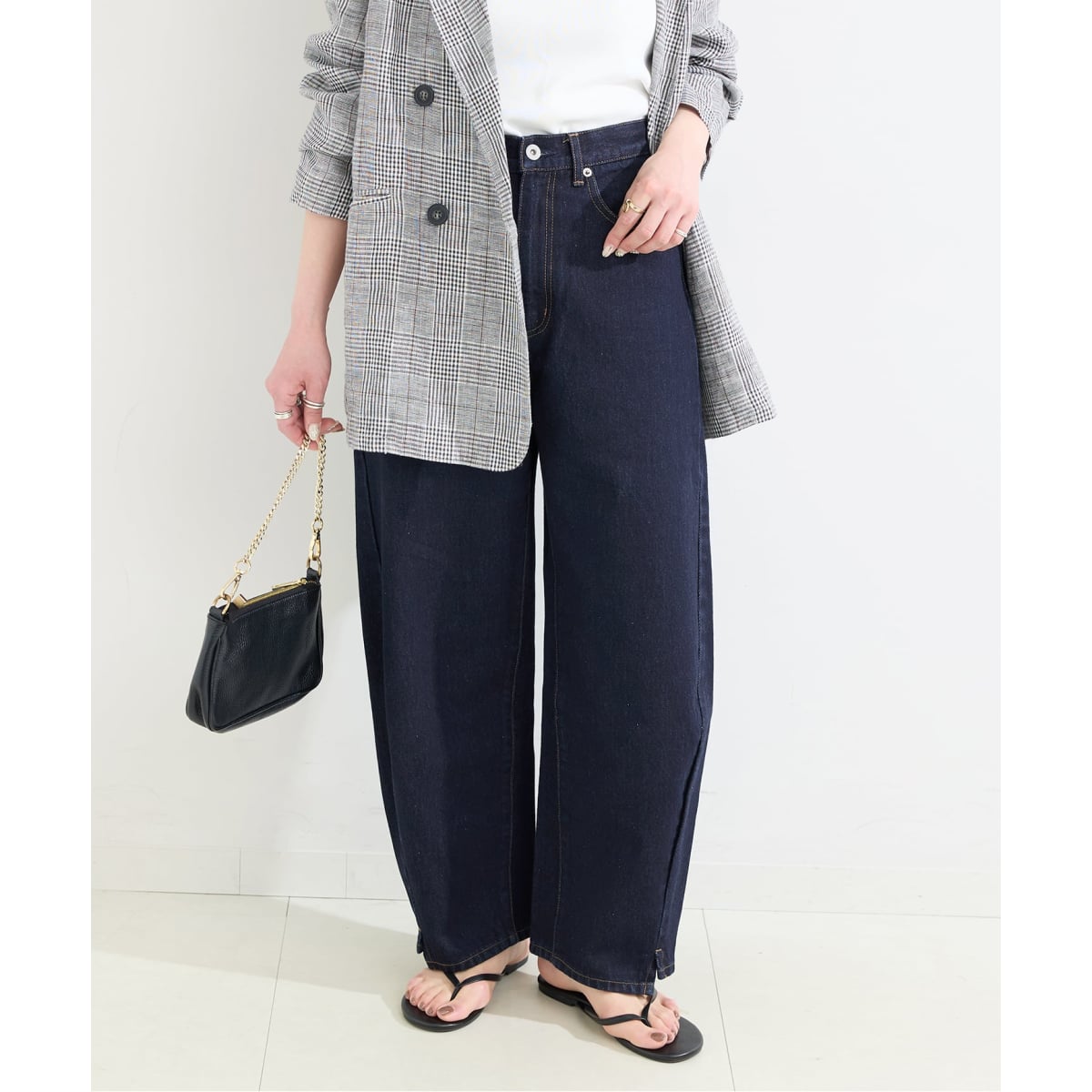 追加7》ウォッシャブル / DU JOUR / デュ ジュール BARREL BAGGY JEAN