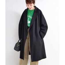 ウールリバーミドル丈コート