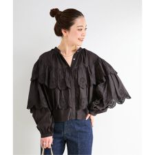 手洗い可 / ティアードレースフリルブラウス